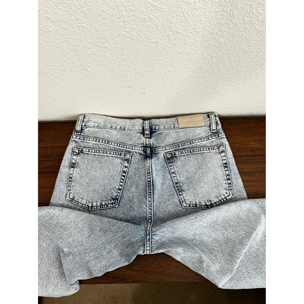 YAYA Denim Studio NL92 High Waist Jeans Lose Fit Light Wash Acid Womens Classic - Picture 12 of 16